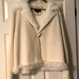Novelty suede fur lined jacket